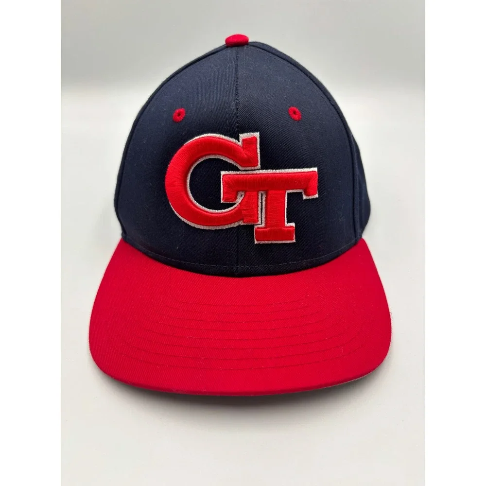 Cap‎ America Premium Line GT Snapback Hat Navy Blue Red Embroidered Cap 8505 XS